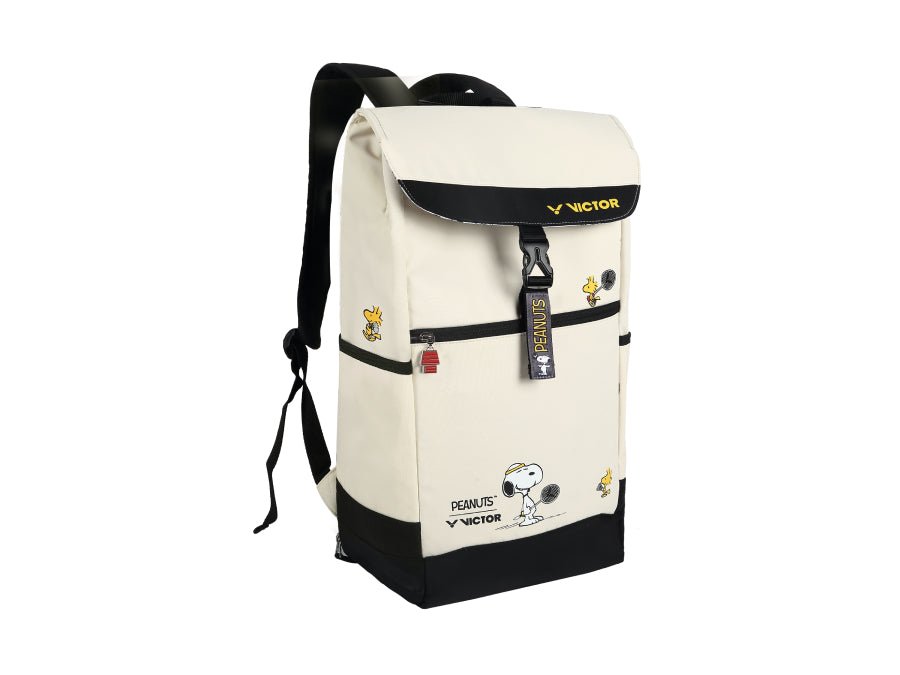 PEANUTS Y VICTOR バックパック Victor USA Victor x Peanuts Backpack - White BR-SN - B&T Racket