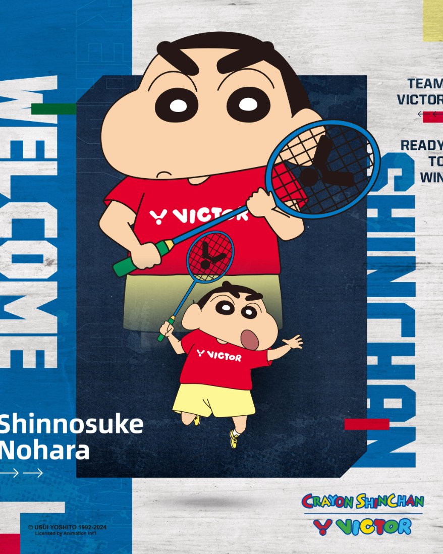 Playful Performance: Introducing VICTOR x Crayon Shinchan – B&T Racket