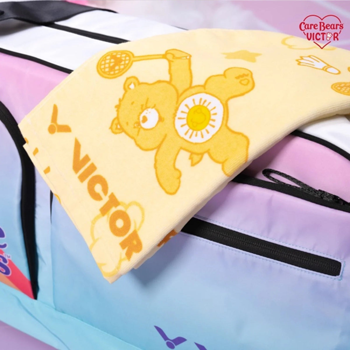 B&T Racket VICTOR X Care Bears Towel TW4507CBC E (Light Yellow) - B&T Racket
