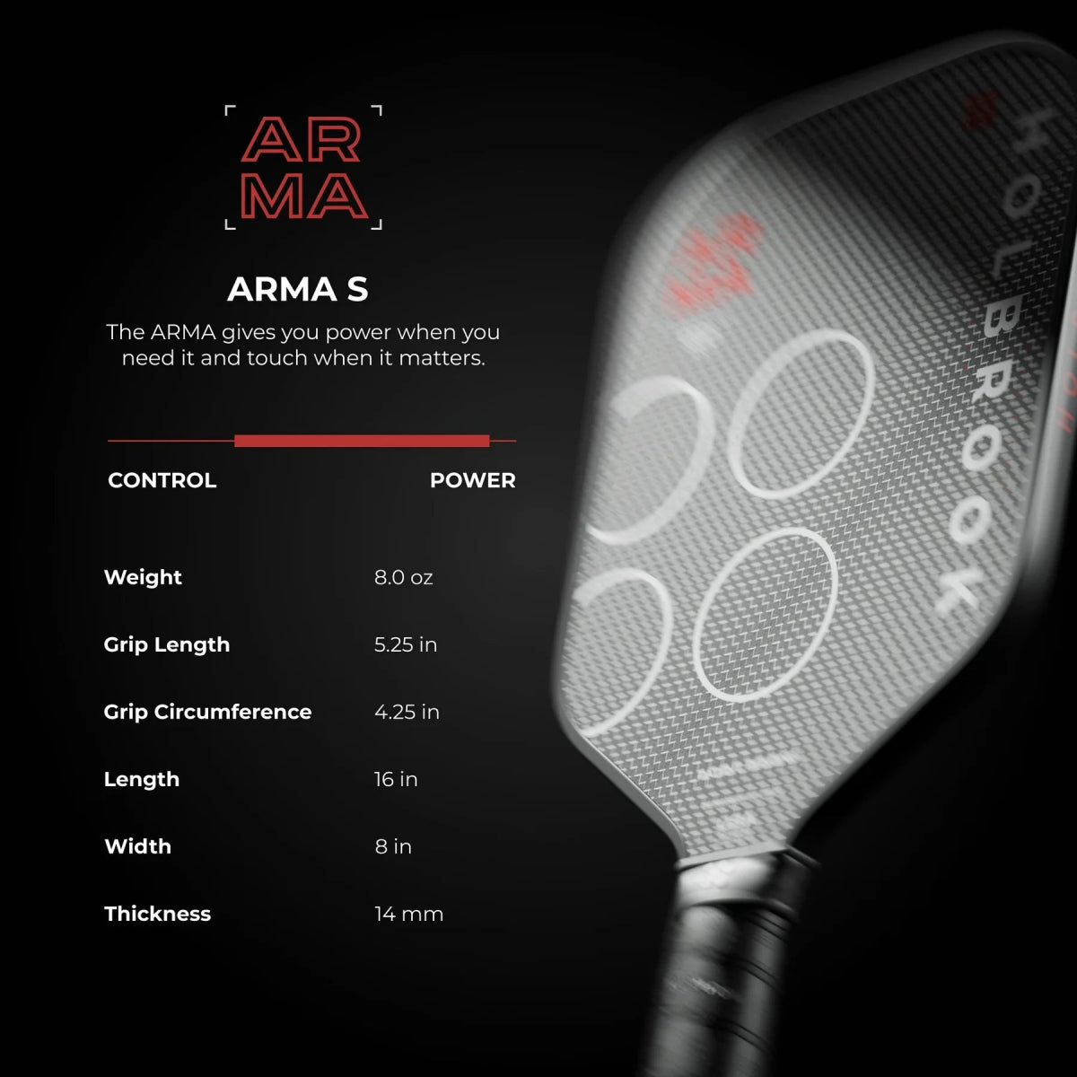 HOLBROOK HOLBROOK Arma S Metallic 14mm - B&T Racket