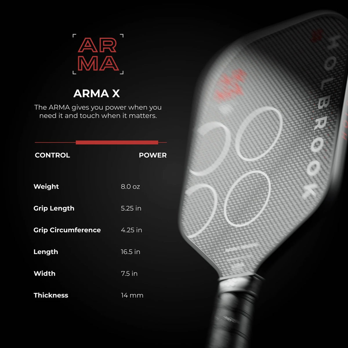 HOLBROOK HOLBROOK Arma X Metallic 14mm - B&T Racket