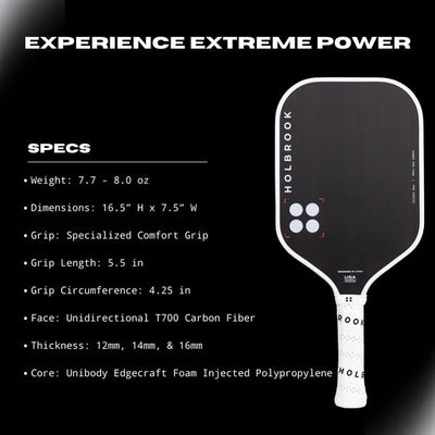 HOLBROOK HOLBROOK POWER PRO - E Pickleball Paddle - B&T Racket