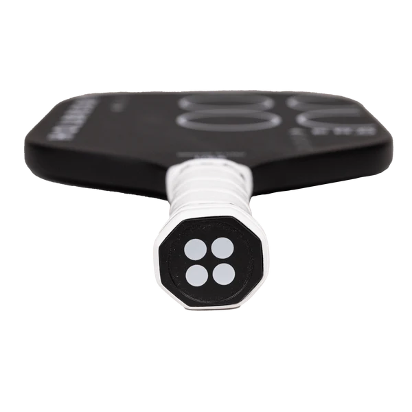 Black and white hexagonal tool on a white background