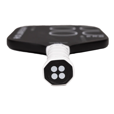 Black and white hexagonal tool on a white background