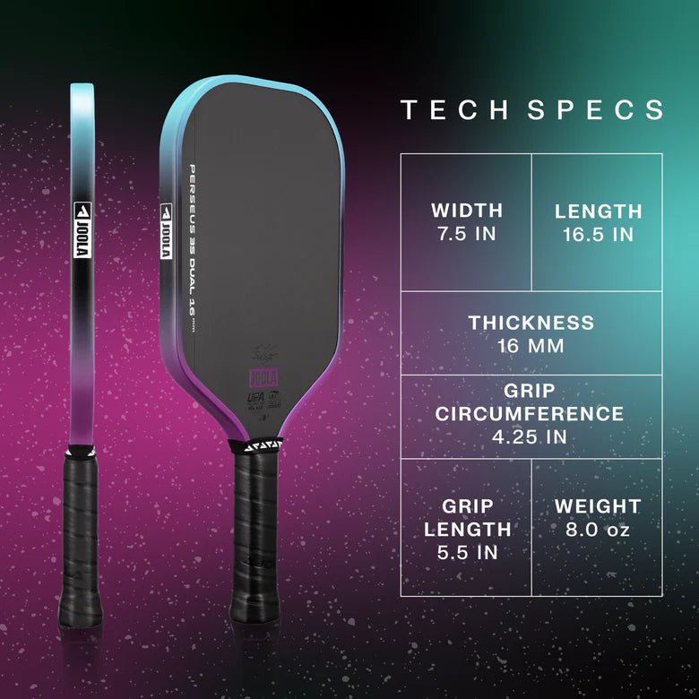 Joola JOOLA Perseus 3S Dual 14mm Pickleball Paddle - B&T Racket