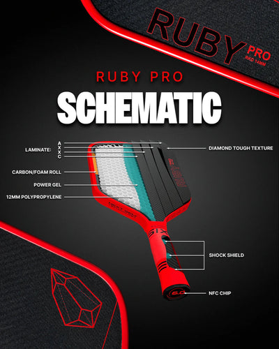 Six Zero SIX ZERO Ruby Pro 14mm - B&T Racket