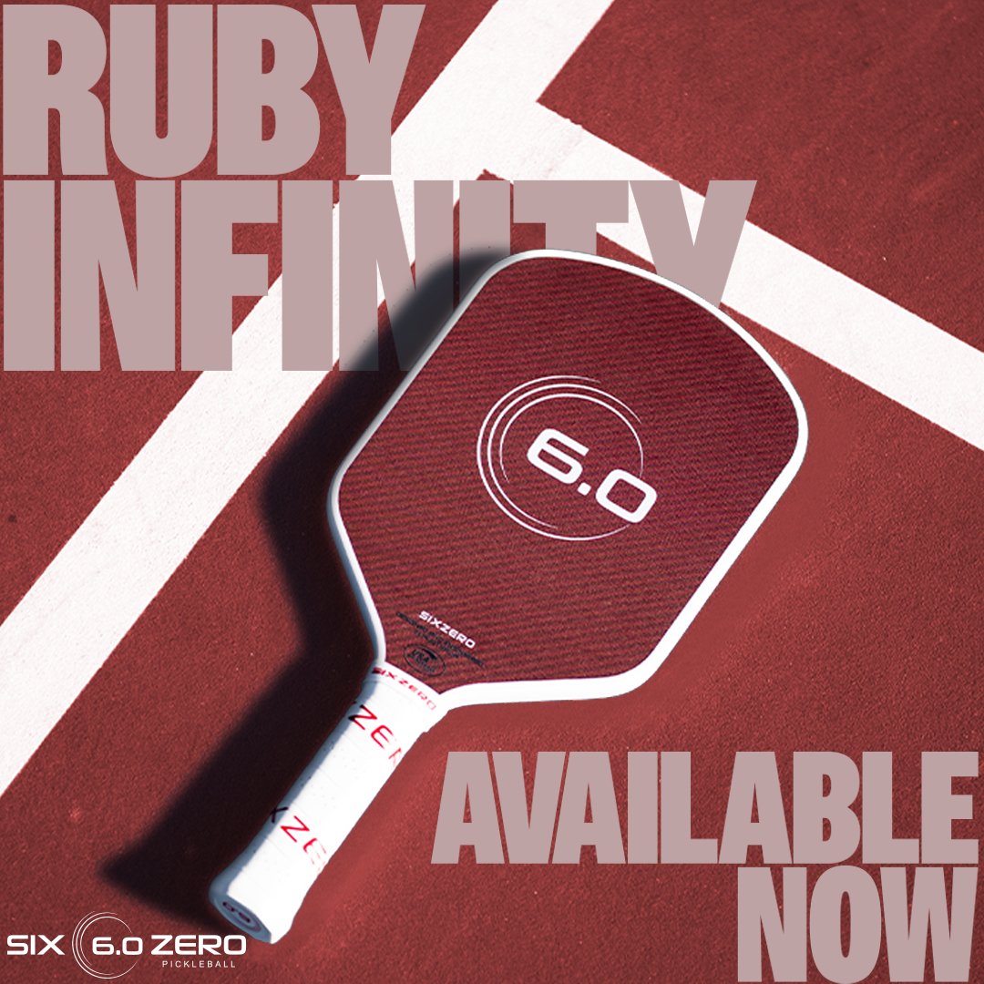 Six Zero Six Zero - Infinity Edgeless Ruby - (16mm) - B&T Racket