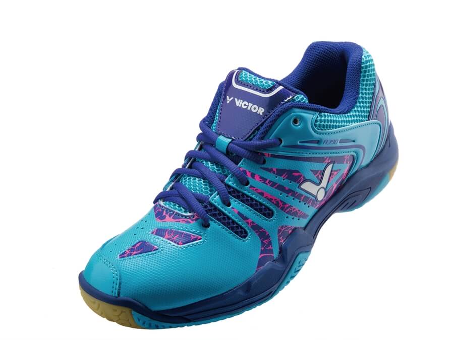 Victor USA VICTOR A390 Unisex Badminton Shoes - Dina Blue/Mazarine Blue - B&T Racket