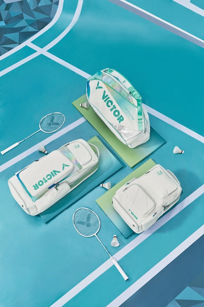 Victor Victor Tai Tzu Ying 6 Piece Racket Bag BR5233TTY AR (Bright White/ Cockatoo Green) - B&T Racket