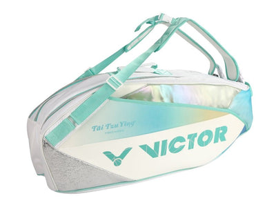 Victor Victor Tai Tzu Ying 6 Piece Racket Bag BR5233TTY AR (Bright White/ Cockatoo Green) - B&T Racket