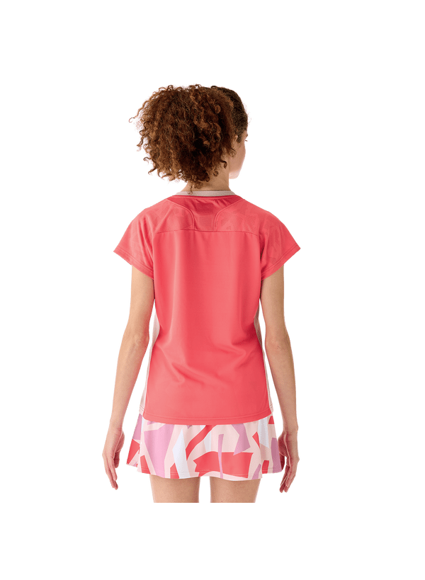 Yonex USA Yonex Tournament Women's Crew Neck Shirt 20848COR (2025 New) - B&T Racket