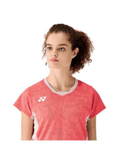 Yonex USA Yonex Tournament Women's Crew Neck Shirt 20848COR (2025 New) - B&T Racket