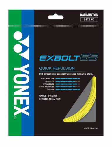YONEX EXBOLT 65　100m （ただいま、200mは欠品中です） Yonex EXBOLT 65 - B&T Racket