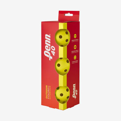 Head HEAD PENN 40 OUTDOOR PICKLEBALLS 3pcs - 557003 - B&T Racket