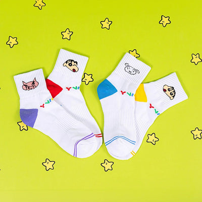 Victor USA Victor x Crayon Shinchan Socks- SK-410CS JD (Purple/Red) - B&T Racket