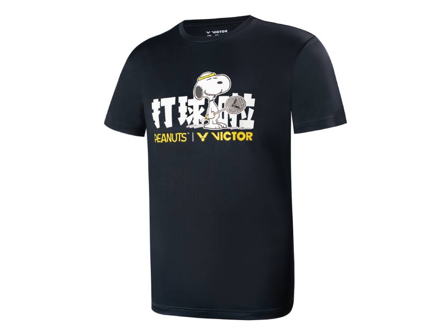 Victor USA Victor x Peanuts Shirt - Black - B&T Racket