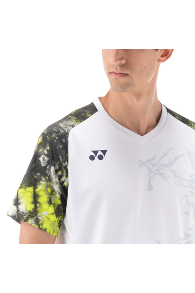 Yonex USA Yonex Men's Badminton T-Shirt 16572EX - White - B&T Racket