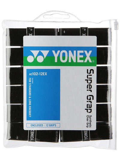 Yonex USA Yonex Super Grap Overgrip 12 Pack - AC102-12EX - B&T Racket